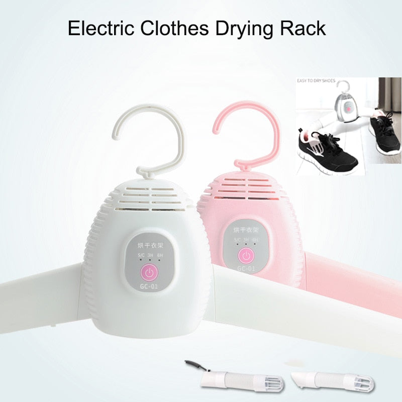 110V-220V Portable Electric Clothes Drying Rack Foldable Electric Clothes Shoes Drying Hangers clothes dryer machine
